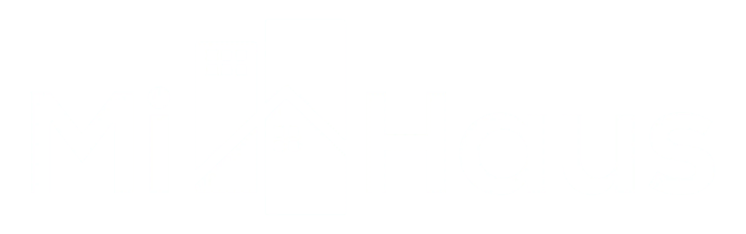 Logo Horizontal Blanco Mi Haus Colombia empresa dedicada a la remodelación de viviendas